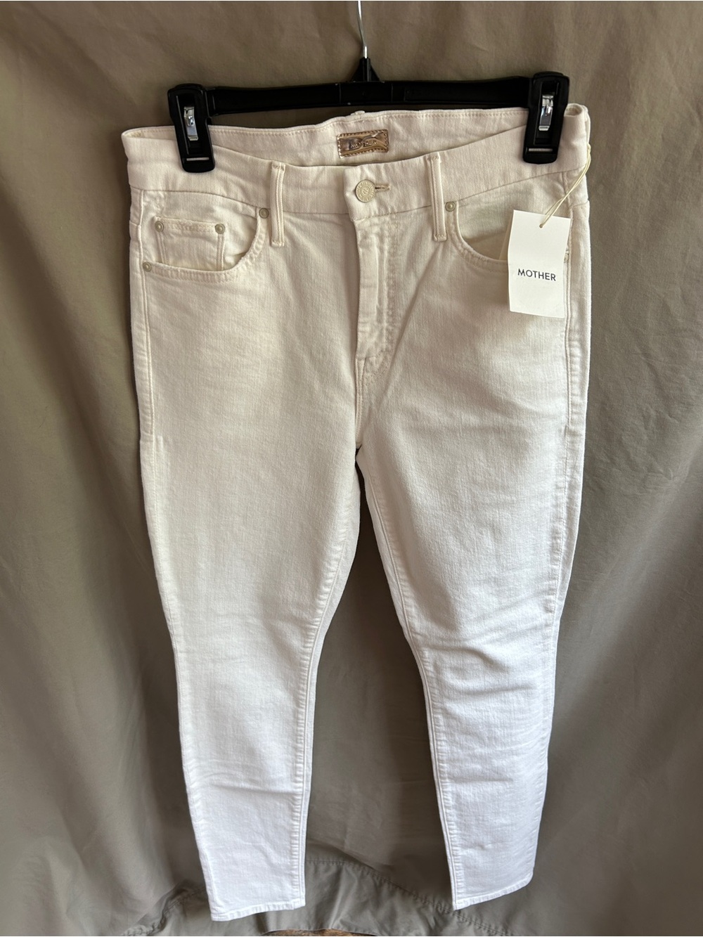 MOTHER High Waisted Looker "Whipping the Cream", Size 28